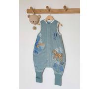 Petit Béguin - Turbulette d'hiver en velours avec pieds retroussables Félintrépide