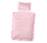 Turbulette Poupée Fraise pour Lit Parapluie pour Poupée, 1 Set | Drap Poupée pour Lit, Accessoires Fraise, Tissu Doux et Confortable, Style Mignon, Scènes Miniatures