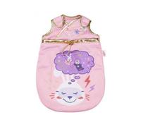 Turbulette pour Poupon et Poupee 36-43 cm - Tissu reves Imprime Rose et Or -Set pour Baby Born - Gigoteuse, Sac de Couchage et Une Carte