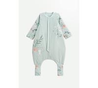Turbulette tog2 en velours avec pieds retroussables et manches amovibles dina bleu 18/24M(81/86)