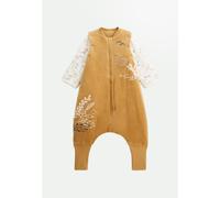 Turbulette tog2 en velours avec pieds retroussables et manches amovibles swan ocre 18/24M(81/86)