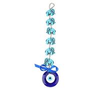 Turc Bleu Mauvais Œil Perles Éléphant Ornement Amulette Délicat Bleu Pendentif en Verre Maison Chanceux Protection Tenture Décor