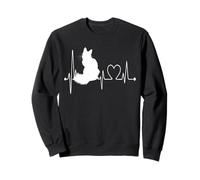Turc Van Cat Heartbeat EKG Funny I Love My Turkish Van Sweatshirt