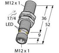 Turck Capteur inductif affleurant NPN, fermé BI2-M12-AN6X-H1141