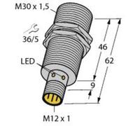 Turck Capteur inductif affleurant PNP, fermeture BI15-M30-AP6X-H1141