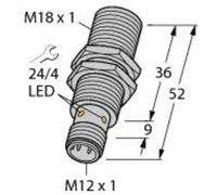 Turck Capteur inductif affleurant PNP, fermeture BI5-M18-AP6X-H1141
