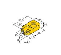 Turck Capteur inductif non affleurant PNP, fermeture NI20-Q14-AP6X2