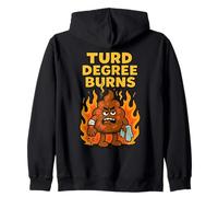 Turd Degree Burns Funny Spicy Food, Sauce piquante et Piment jalapenos Sweat à Capuche
