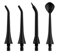 TUREWELL 4 Pièces de Buses de Rechange Jet Dentaire Hydropulseur, Accessoires de Buse pour TH2C3 Hydropulseur Dentaire(Noir)
