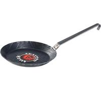 turk 65224 Poêle à frire en fer forgé avec manche à crochet, Ø 24 cm, H 3,5 cm, noir