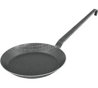 turk 65228 Poêle à frire Ø 28cm, en fer forgé, avec manche à crochet, noir