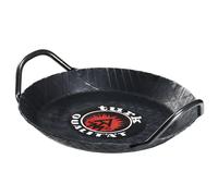 turk 65924 Poêle à frire en fer forgé avec 2 poignées, fond de la poêle : ø 18,5 cm ø 24 cm, H 3,5 cm, noir