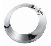 turk 732-55 Rosace de tuyau de poêle jusqu'à 135mm avec ressort, argenté