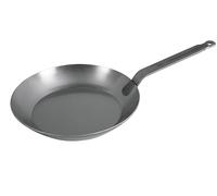 Poêle en fer lourde ALBERT TURK - 28cm - Résistante aux rayures - Compatible tous feux dont induction