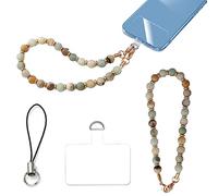 Turkalla Dragonne de téléphone, breloque en marbre avec languette d'attache, cordon de téléphone mains libres pour la plupart des téléphones