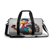 Turkey at Wine Tasting Sac de sport fourre-tout léger pour homme et femme Blanc 45 cm/22,9 cm/22,9 cm, blanc, 17.7in/9in/9in