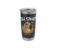 Turkey Broking Oh Snap Happy Thanksgiving Day Gobelet isotherme en acier inoxydable double paroi