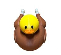 Turkey Ducks, 3D Printed Themed Rubber Ducks, Festive Fall Table Centerpiece, Collectible Decor, Set of 3 or 5, Fun Thanksgiving Favors for Kids and Adults, 5cm, 1.97 inch