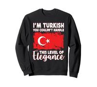 Turkey Flag Proud Elegant Turkish Boyfriend Girlfriend Sweatshirt