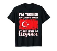Turkey Flag Proud Elegant Turkish Boyfriend Girlfriend T-Shirt