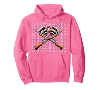Turkey Hunter Ruban Rose pour Fille chasseuse de Dinde Sweat à Capuche