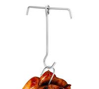 Turkey Lifting Hook, Stainless Steel Fryer Hook and Poultry Hanger for Thanksgiving, Kitchen, Restaurant, Fried Food, Meat Frying, Cooking, Outdoor, and Holiday Meal Preparation
