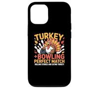 Turkey Playing Bowling Thanksgiving Turkey Tail Bowling Coque pour iPhone 12/12 Pro