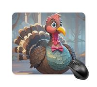 Turkey Tapis de souris carré avec base en caoutchouc antidérapant 25 x 30 cm Tapis de souris de jeu ultra fin pour ordinateur portable Accessoires de bureau