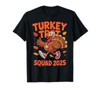 Turkey Trot Squad 2025 Thanksgiving Trot Race Turkey T-Shirt