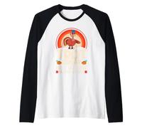 Turkey Trot Squad Costume de Course à Pied pour Thanksgiving Manche Raglan