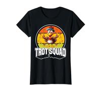Turkey Trot Squad Costume de Course à Pied pour Thanksgiving T-Shirt Graphique avec Valeur, Femme, Noir, S