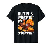 Turkey Trot Thanksgiving Run Huffin et macareux pour Farce T-Shirt