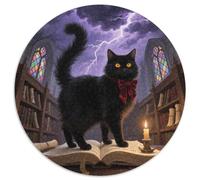 Turkish Angora 1000 Pièces Puzzles Convient Aux Adultes Aux Enfants Animals Puzzle Circulaire Décompression Et Cadeau Jeu D'Intelligence Puzzle Bricolage Pour Décoration D’intérieur 1000pcs (67.5x67.5