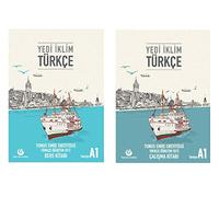 Turkish Beginner level Course Book for Foreigners with Audio Cd + Workbook Yedi Iklim Turkce by Yunus Emre Institute A1