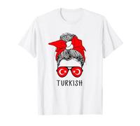 Turkish Girl Turkish Heritage Turkey Flag T-Shirt