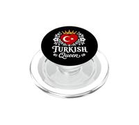 Turkish Queen Turkey Flag Proud Turkish Woman PopSockets PopGrip pour MagSafe