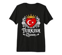 Turkish Queen Turkey Flag Proud Turkish Woman T-Shirt Haut de Gamme
