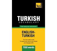 Turkish Vocabulary For English Speakers - 7000 Words