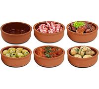 Turkish Zone Seladan Lot de 6 plats de cuisson en argile pour tapas, gratin, güvec, greixonera, Cazuela UK