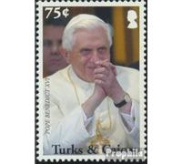 Turks- et Caicos-îles 1869 (complète.Edition.) Neuf avec Gomme Originale ** MNH 2008 80. Anniversaire Pape benoît XVI. (Timbres pour Les collectionneurs) Christianisme