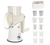 Turmegtt Rapeuse Legume, Rape A Fromage, Mandoline Cuisine, Mandoline A Manivelle Avec 10 Lames De Tambour, Rape Fromage, Découpe Legumes Contenant Gros, Moyen, Fin, Ondulé, Ponçage et Rabotage