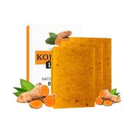 Turmented Soap for the Face,Kojic/Turmeric Acid Soap,Dissolving of Dark Stains for the Face and Body,Intimate Areas,Underarms,Turmeric Face Wash Reduces Acne,Narrowing of Pores (3PCS)