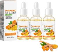 Turmeric Anti Oxidation Serum, Turmeric Repair Face Serum, Turmeric Corrector Serum Reduce Wrinkles and Dark Spots,Hydrating Firming Reduces Fine Lines. (3pcs)