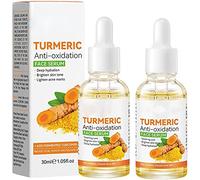 Turmeric Anti Oxidation Serum, Turmeric Repair Face Serum, Turmeric Corrector Serum Reduce Wrinkles and Dark Spots,Hydrating Firming Reduces Fine Lines. (2pcs)