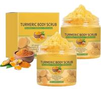 Turmeric Body Scrub - Natural Moisturizing Exfoliating Scrub,Turmeric Exfoliating BodyScrub,Gentle Nourishes Skin,Deep Cleansing,Smooth & Glowing Beauty Skin,Body Exfoliator for All Skin Types (2Pcs)