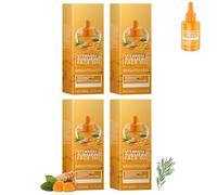 Turmeric + C Sérum pour soins de la peau - Sérum vitamine C pour le visage au curcuma - Soin anti-âge avec vitamine C Timeless pour une peau rayonnante et saine - 30 ml (4 pièces)