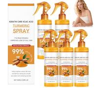 Turmeric Exfoliating Body Spray,Peel shot turmeric spray,Keratin Care Formula,Brightens & Evens Skin Tone,Smooths & Refreshes,Portable Tool-Free,Travel-Friendly,For All Skin Types,100ml (5PCS)
