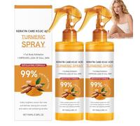 Turmeric Exfoliating Body Spray,Peel shot turmeric spray,Keratin Care Formula,Brightens & Evens Skin Tone,Smooths & Refreshes,Portable Tool-Free,Travel-Friendly,For All Skin Types,100ml (2PCS)