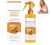 Turmeric Exfoliating Body Spray,Peel shot turmeric spray,Keratin Care Formula,Brightens & Evens Skin Tone,Smooths & Refreshes,Portable Tool-Free,Travel-Friendly,For All Skin Types,100ml (1PCS)