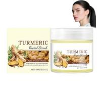 Turmeric Exfoliating Facial Scrub with Vitamin C for Brightening & Long - Lasting Moisturizing,Gentle Skin Exfoliator To Improve Texture & Boost Absorption,Ideal for All Skin Types,100g (1PCS)